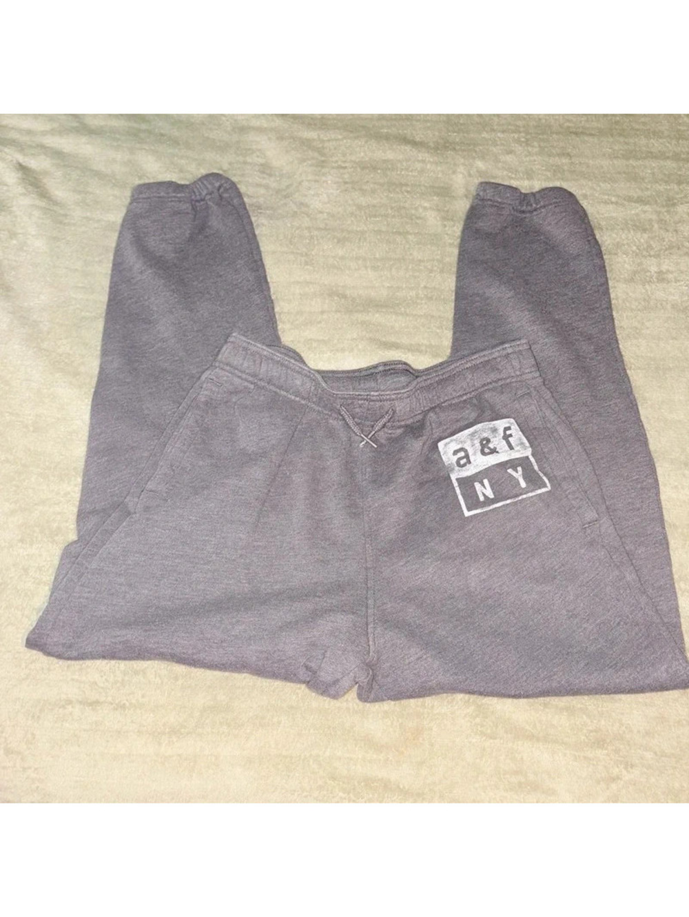 Abercrombie and Fitch Y2K grey sweatpants